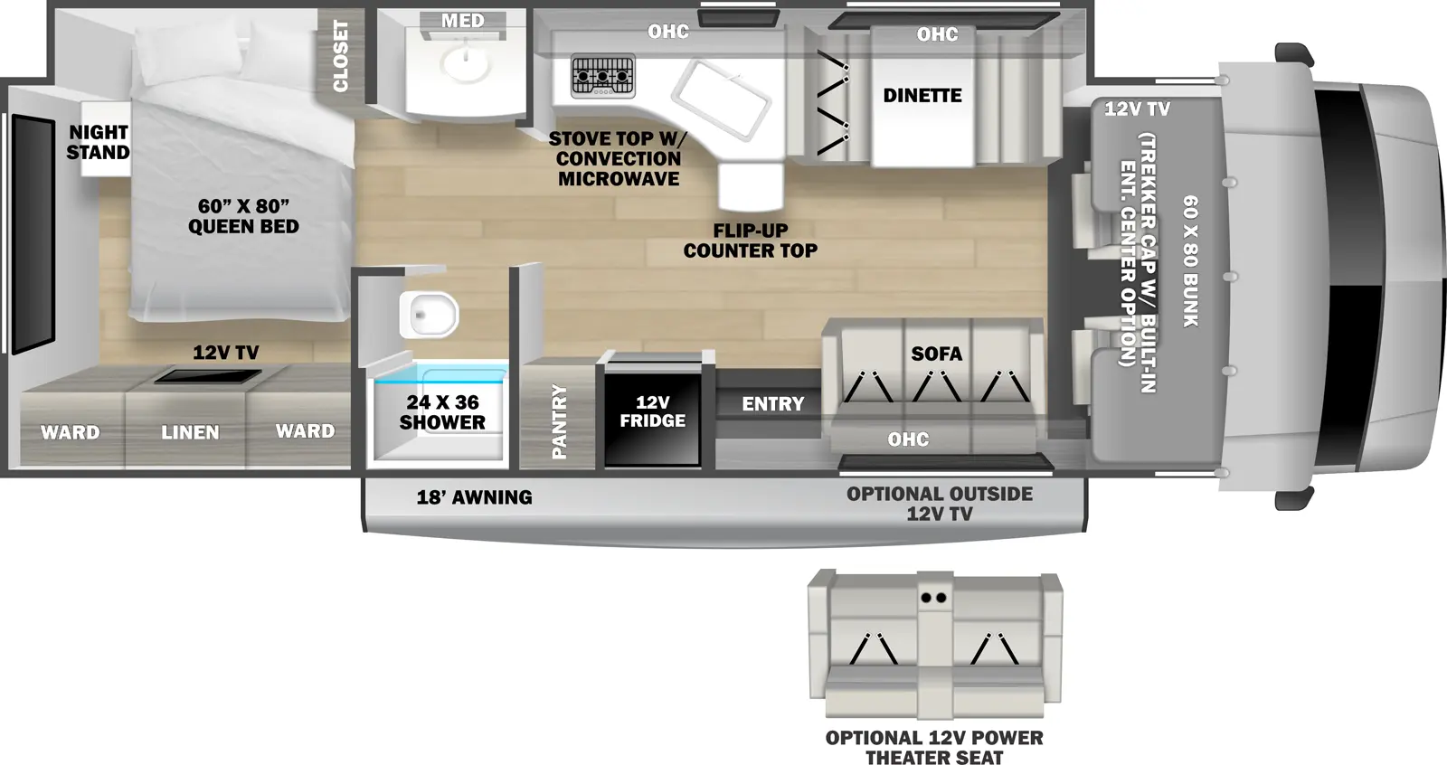Sunseeker 3050S Floorplan